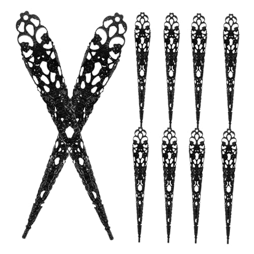 VALICLUD 20 Stück Gefälschte Fingerabdeckungen Dekorativ Fingernägel Ons Blutig Halloween Funkeln Tipps Cosplay Nagel Spitze Schutz Punk Led Marionette Geist Eisen Schwarz VALICLUD 20 Stück Gefälschte Fingerabdeckungen Dekorativ Fingernägel Ons Blutig Halloween Funkeln Tipps Cosplay Nagel Spitze Schutz Punk Led Marionette Geist Eisen Schwarz von VALICLUD