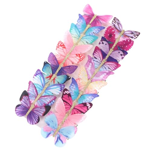 VALICLUD 20 Stück Schmetterling Haarklammern Haarclips für Dekorative Haarspangen für Partys Farbenfrohe Haarschmuck für Damen für und Festlichkeiten von VALICLUD