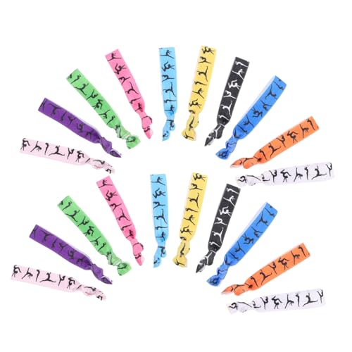 VALICLUD 20 Stück Sport Stirnband Sporthaarbänder Gymnastik elastische Haarbindungen Pferdeschwanzhalter für Turner Stirnbänder für das Haar von Frauen Turnarmbänder Pro von VALICLUD