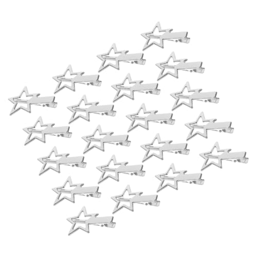 VALICLUD 20stücke Haarspangen in Sternform Kleine Metall-haarspangen Mit Druckknopf Dekorative Haarspangen Für Damen Und Mädchen von VALICLUD