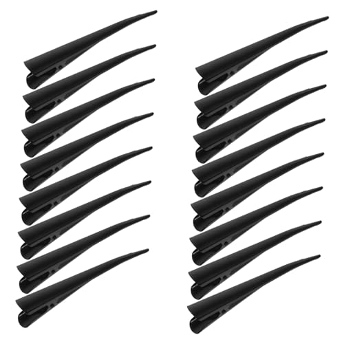 VALICLUD 20 Stück Teiliges Damen Haarklammern Matte Schwarze Duckbill Haarspangen Metall Styling Clips für DIY Frisuren mit Fester Befestigung und Vielseitigem Einsatz von VALICLUD