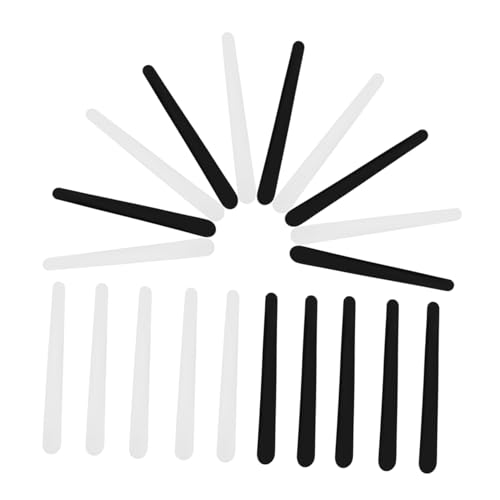 VALICLUD 20 Stück Teiliges Kosmetikspatel Makeup Spachtel für Gesichtsmaske und Cremes Weiße und Schwarze Farboptionen Wiederverwendbar und Präzise für Sparsames Auftragen von VALICLUD