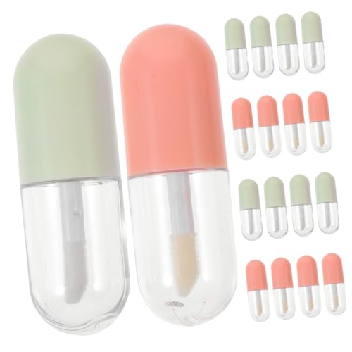 VALICLUD 20 Stück Teiliges Lippenbalsam Tuben Nachfüllbare Lippenpflegestift Behälter Transparent mit Deckel Leicht und Tragbar für DIY Lipgloss und Lippenfarbe Abfüllflaschen für Damen von VALICLUD
