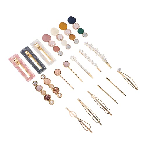 VALICLUD 20 Stück Teiliges Perlen Haarclip Set aus Acryl Haarschmuck Accessoires für Damen Bequem und Hautfreundlich Vielseitig Einsetzbar für Alltag Party Hochzeit und Festliche Anlässe von VALICLUD