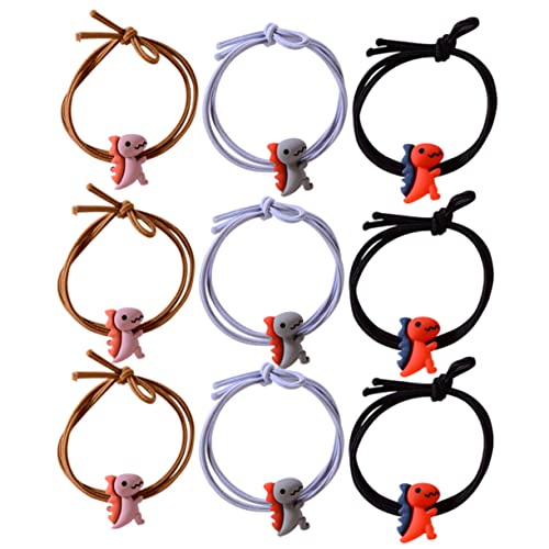 VALICLUD 20 Stücke Dinosaurier Haarring Gummiband Haarseil für Mädchen Elastisch Haar Zubehör Kopfbedeckung für Kinder von VALICLUD