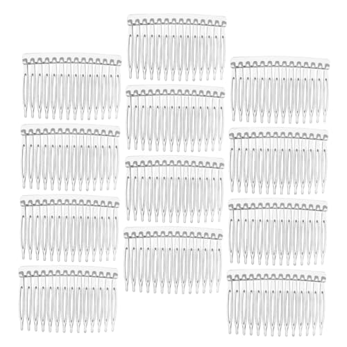 VALICLUD 20 Stücke Transparente Haarkämme für Frauen Kunststoff Haarschmuck für Hochzeiten Braut Mädchen Dekorative Seitliche Kämme für Hochzeitskleid und Abendoutfits von VALICLUD
