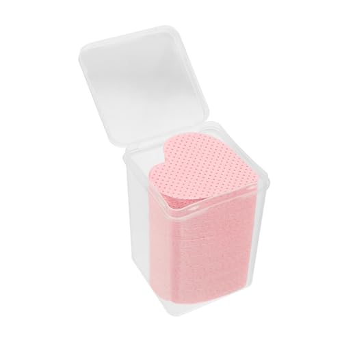 VALICLUD 200blätter Fusselfreie Nageltücher Nagellackentferner-tücher Für Nagelpflege Und Baumwollmaterial Herzförmig Designed Für Einfache Handhabung von VALICLUD