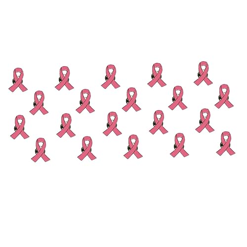 VALICLUD 20St Anstecknadeln für Abzeichen Brustnadel mit rosa Schleife Brustkrebs-Bewusstseins-Brosche Rosa Schleife Anstecknadel brosche damen Frauen-Abzeichen Brustnadel-Abzeichen Etikett von VALICLUD