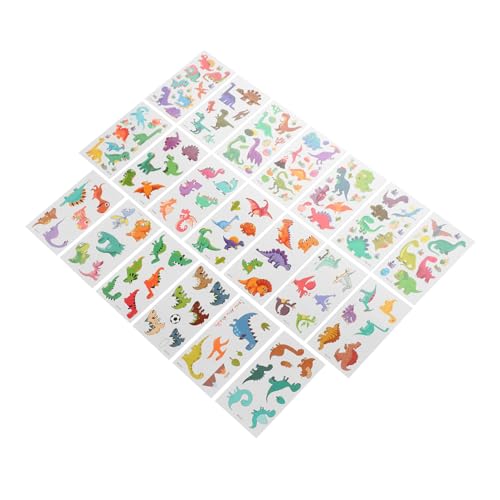 VALICLUD 20blätter Dinosaurier Tattoos Temporär Für Damen Körperaufkleber Großes Design Aufkleber Dino Tattoos Dekoration Für Party Urlaub Hochzeit von VALICLUD