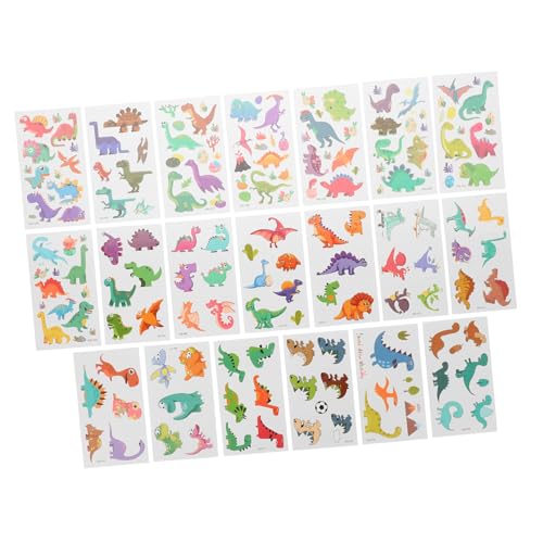 VALICLUD 20blätter Dinosaurier Temporäre Tattoos Aufkleber Für Frauen Und Junge Mädchen Tattoos Aufkleber Für Arm Bein Rücken Partydeko von VALICLUD