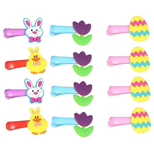 VALICLUD 20stücke Bunte Cartoon-haarspangen Mit Niedlichem Hasen-design Für Mädchen Haaraccessoires Und Party- Für Mädchen Zufällige Muster Mitgebsel Zu Ostern von VALICLUD