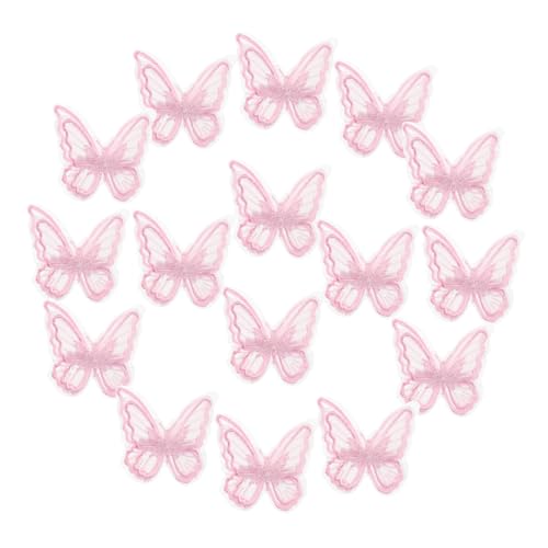 VALICLUD 20stücke Doppellagige Bestickte Schmetterlings-haarnadeln Haarschmuck Für Frauen Schmetterlings-clips Für Hochzeiten Und Geburtstage Leicht Und Vielseitig Tragbar von VALICLUD