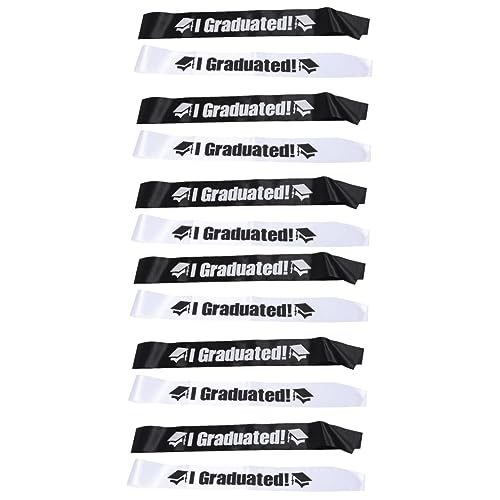 VALICLUD 24 Stk Graduierungsriemen Akademische Schärpe 2023 Abschlussschärpe Abschlussfeier Schärpen Habe Eine Schärpe Absolviert Schulschärpe Fortschrittlich Satin Abschluss Saison von VALICLUD
