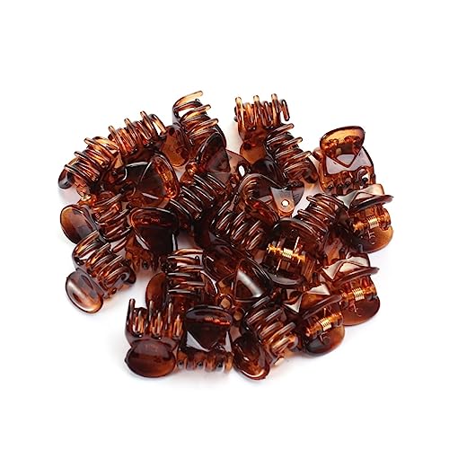 VALICLUD 24 Stück Kaffeefarbene Kleine Greifklammern Haarklammern Haarschmuck Für Frauen Klobige Kieferklammern Haarklammern Für Frauen von VALICLUD