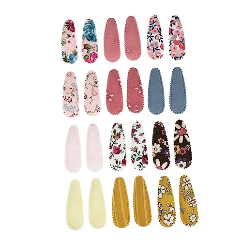 VALICLUD 24 Stück Teiliges Set Haarklammern mit Blumenmuster Kreative Haaraccessoires für Mädchen für und Verschiedene Outfits Haardekoration für Alltag oder Besondere Feiern von VALICLUD