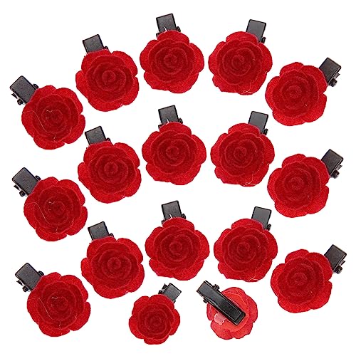 VALICLUD 25 Stück Teiliges Blumen Haarklammern Camellia Haarspangen Haarschmuck für Damen Stilvolle Accessoires für Robust und für Tägliche Looks und Besondere Feiern von VALICLUD