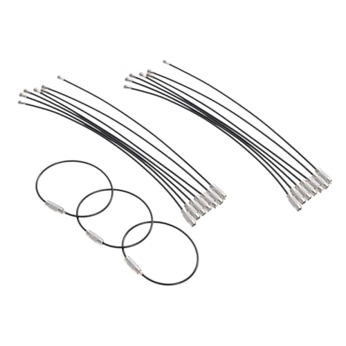 VALICLUD 25stücke Draht Schlüsselringe Schlüsselringe Schlüsselanhänger Halter Gepäck Tags Draht Schlaufenringe Für Ausweise Und von VALICLUD