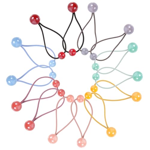 VALICLUD 28 Stck Teiliges Elastische Haargummis für Mädchen mit Doppelbällen Bunte Haarbänder für Pferdeschwanz und Dutt Geeignet für Täglichen Gebrauch von VALICLUD