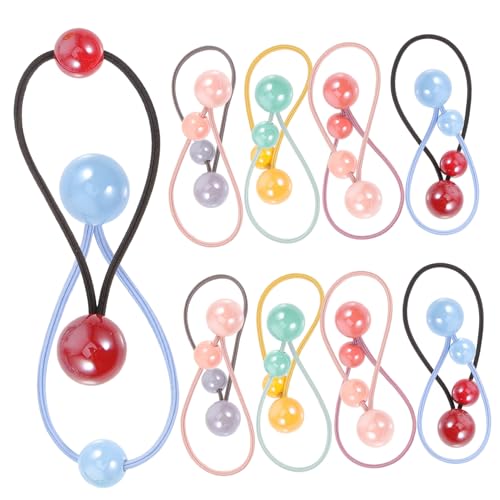 VALICLUD 28 Stck Teiliges Haargummi für Mädchen Elastische Doppelball Haarbänder Bunte Haarschleifen für Ponytails und Zöpfe Geeignet für Dickes und Dünnes Haar für Alltag und Festtage von VALICLUD