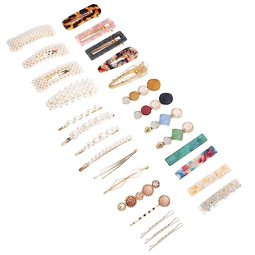 VALICLUD 28stücke Perlen Haarspangen Für Mädchen Und Frauen Dekorative Haarspangen Mit Perlen Für Alltag Und Besondere Anlässe von VALICLUD