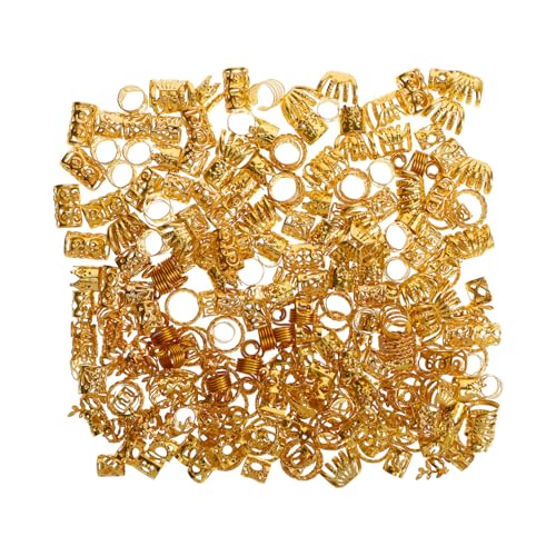 VALICLUD 290stücke Haarschmuck Zum Basteln Haarschmuck Für Dreadlocks Goldene Haarspangen Charms Zum Selbermachen Für Zöpfe von VALICLUD