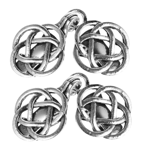 VALICLUD 2paare Retro-strickjacken-kragenclips Ausgehöhlte Pullover-kleidverschlüsse Zinklegierungsbekleidungsaccessoires Für Damen-cardigans Hemden Kleider Schals Und Mäntel von VALICLUD