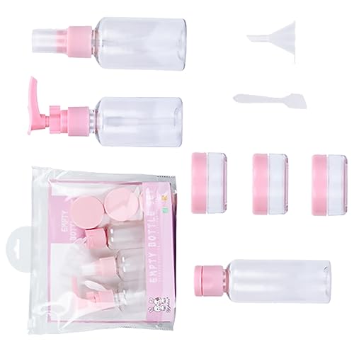 VALICLUD 2Sätze Reisespender Set Teiliges Set mit Nachfüllbaren Auslaufsicheren Pumpflaschen für Shampoo Lotion Handcreme Transparente Flüssigkeitsbehälter für Unterwegs von VALICLUD