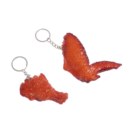 VALICLUD 2stücke Exquisiter Simulations-lebensmittelanhänger Tragbarer Schlüsselanhänger Taschenanhänger Robust Und Langlebig Verblasst Nicht von VALICLUD