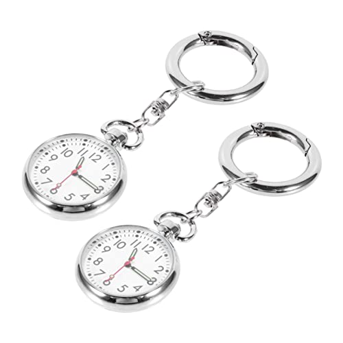 VALICLUD 2St Formular Arzthelferin Medical Watch bastelzeug Geburtstags mitbringsel Geburtstagsgeschenke Revers Uhr Schlüsselanhänger ansehen hängende Uhr Timing-Uhren Zinklegierung Silver VALICLUD 2St Formular Arzthelferin Medical Watch bastelzeug Geburtstags mitbringsel Geburtstagsgeschenke Revers Uhr Schlüsselanhänger ansehen hängende Uhr Timing-Uhren Zinklegierung Silver von VALICLUD