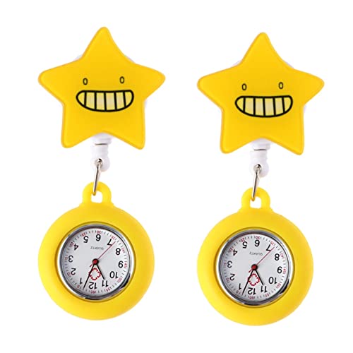 VALICLUD 2stücke Watch Tragbare Telescopic Schwesternuhr Mit Cartoon Design Präzise Zeitmessung Für Pflegekräfte Und Ärzte Stil Langlebig Und Praktisch von VALICLUD