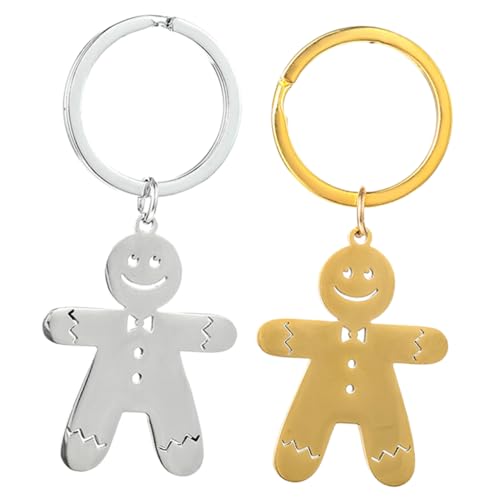 VALICLUD Schlüsselanhänger mit Lebkuchenmann- Dekorativer Rucksack- Weihnachts-schlüsselanhänger Lebkuchen-schlüsselanhänger Metall-schlüsselanhänger für Damen von VALICLUD