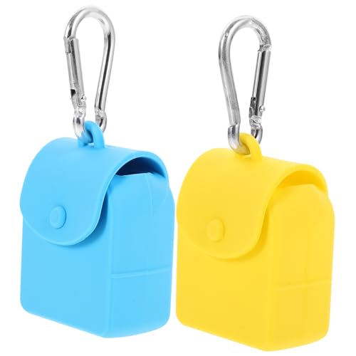 VALICLUD 2stücke Silikon-münzbeutel Mit Haken Multifunktionale Aufbewahrungstasche Für Schlüssel Kopfhörer Und Kleingeld Langlebig Und Leicht Zu Reinigen Praktischer Organizer Für von VALICLUD