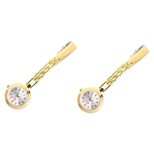 VALICLUD 2st Quartz Uhr Frauen Für Damen Anklipsen Flexible Uhr Clipuhr Krankenschwestergeschenke Für Männer Fob Damenuhr Betrachten Taschenuhr von VALICLUD