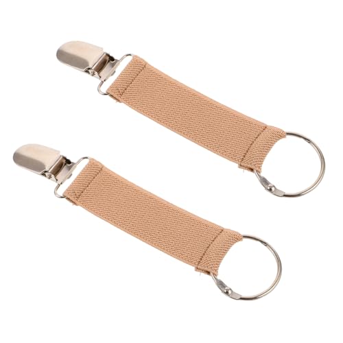 VALICLUD 2St Reisehut-Clip staubdichtes Kabel Reisetürschloss doppelte Werkzeuge Hut Halter Elastischer Halter Huthalterung Arbeitshandschuh-Clips Handschuh-Greifer-Clip Zinklegierung Khaki von VALICLUD