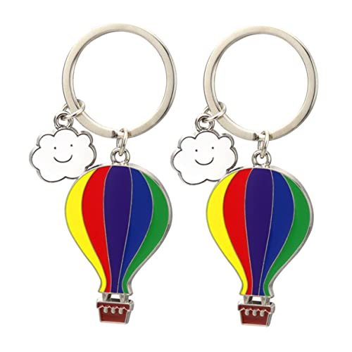 VALICLUD Elegantes Reise-Charm-schlüsselring-Set Heißluftballon Modischer Metallanhänger Schlüsselanhänger Für Die Handtasche von VALICLUD