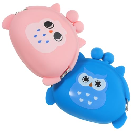 VALICLUD Geldbörse Mit Eulen-Clip Silikon Wechselgeldbörse Für Damen Mädchen Und Jungen Kompakte Tasche von VALICLUD