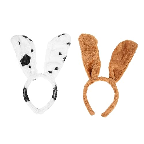 VALICLUD 2St Stirnband mit Tierohren Kleid für Kinder Halloween-Kostüm für Erwachsene Kinderkleidung Haarbänder Kinderspielzeug Welpenohren Kostüm Stirnband der Hund bilden von VALICLUD