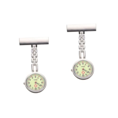 VALICLUD 2St Taschenuhr waschbare Krankenschwester Uhr Nurse Watch Silberfarben Silve Arzttasche Uhren Stethoskop Uhr Digitaluhr Damenuhr Ansteckuhr für Krankenschwestern Studentenuhr Quarz VALICLUD 2St Taschenuhr waschbare Krankenschwester Uhr Nurse Watch Silberfarben Silve Arzttasche Uhren Stethoskop Uhr Digitaluhr Damenuhr Ansteckuhr für Krankenschwestern Studentenuhr Quarz von VALICLUD