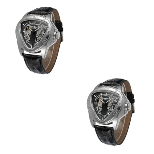 VALICLUD 2St automatische mechanische Uhr Automatikuhren für Herren Herrenuhren Uhrengehäuse für Herren automatische Armbanduhr mechanische Herrenuhr aushöhlen Anschauen Mann von VALICLUD