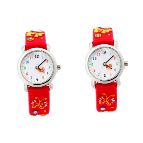 VALICLUD 2St kinderuhren betrachten Kinderarmbanduhr Uhren für Kinder Mädchen sehen Tarot-Schlüsselanhänger Armbanduhren Kinder Handgelenk Karikatur 3D-Uhren Sport Anschauen Zubehör Student von VALICLUD