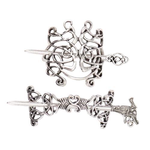 VALICLUD 2St exquisite Haarnadel Retro-Haarspangen für Frauen Vintage-Haarschmuck Clip Haar Klammern die trauzeugen Haarklammern Vintage Frau Haarspange schöne Haarnadel Popularität Zubehör von VALICLUD