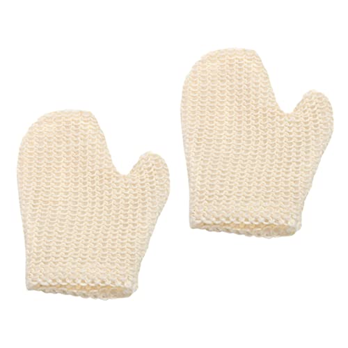 VALICLUD 2Stücke Badehandschuhe Für Effektives Körperpeeling Bad Peeling Handtücher Rückenscrubber Für Sanfte Hautreinigung Und Massage von VALICLUD