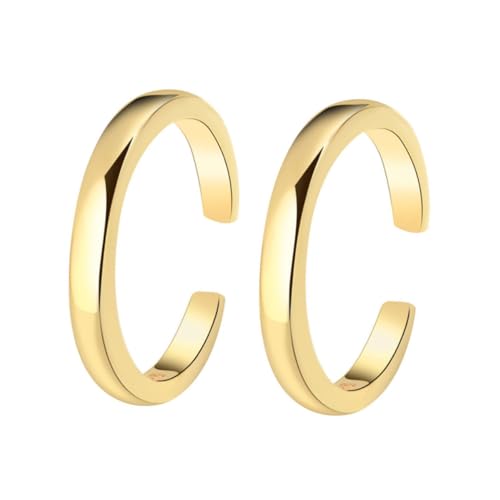 VALICLUD 2Stücke Goldzehenringe Offene Ringe Für Frauen Verstellbare Fußringe Fußschmuck Ringe Trendige Goldringe von VALICLUD