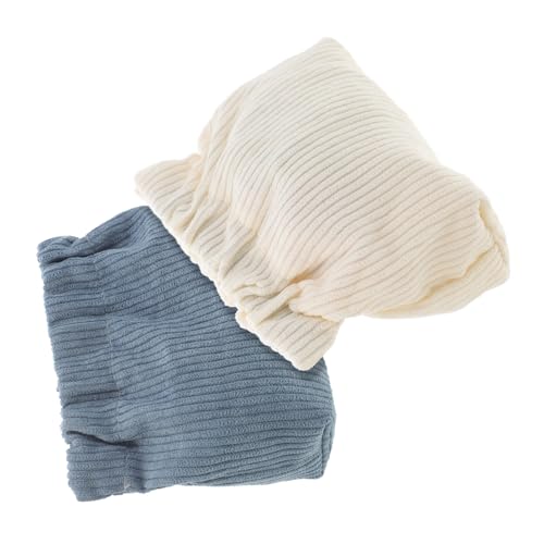 VALICLUD 2Stücke Kleine Kosmetiktasche Cord Aufbewahrungstasche für Lippenstift und Kleinigkeiten für Reisen Damen Geldbörse Milchweiß und Vielseitig Einsetzbar von VALICLUD