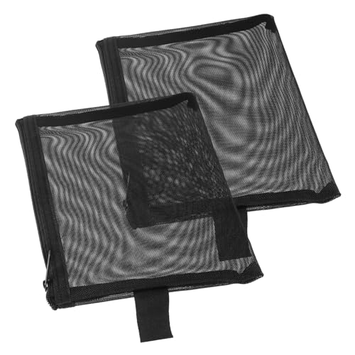VALICLUD 2Stücke Kleine Make Up Tasche Kosmetiktaschen mit Reißverschluss für Reisen Transparentes Netz Kosmetik Organizer für Damen von VALICLUD