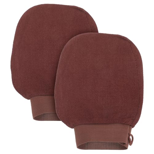 VALICLUD 2Stücke Körper Peelinghandschuhe Exfolierende Duschhandschuhe für Effektive Hautreinigung für Tägliches Peeling und Sanfte Tiefenreinigung für Männer von VALICLUD