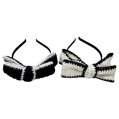 VALICLUD 2stücke Damen Haarband Mit Großem Schleifenmotiv Bowknot Haaraccessoire Für Für Partys Cosplay Und Alltag Schwarz Und Weiß VALICLUD 2stücke Damen Haarband Mit Großem Schleifenmotiv Bowknot Haaraccessoire Für Für Partys Cosplay Und Alltag Schwarz Und Weiß von VALICLUD