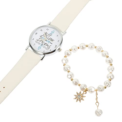VALICLUD Damen Armbanduhr Und Armband Stilvolle Freizeit-Uhr Für Mädchen Mit Verstellbarem Design Geschenkidee Für Frauen Und Jugendliche VALICLUD Damen Armbanduhr Und Armband Stilvolle Freizeit-Uhr Für Mädchen Mit Verstellbarem Design Geschenkidee Für Frauen Und Jugendliche von VALICLUD