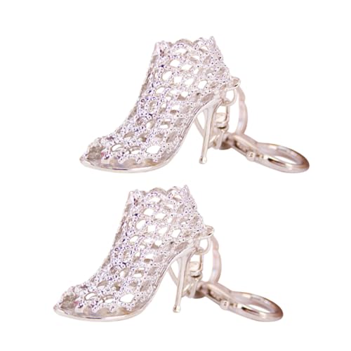 VALICLUD 2 Stücke High Heel Schlüsselanhänger Charm Schlüsselring Schlüsselhalter Tasche Schlüssel Dekoration Für Frauen in Silber von VALICLUD