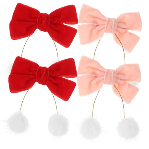 VALICLUD 2paare Weihnachts-haarspangen Mit Furry Bällen Schleifen Für Mädchen Kleine Haarschmuck-accessoires Für Besondere Anlässe Wie Hochzeiten Und Feiern VALICLUD 2paare Weihnachts-haarspangen Mit Furry Bällen Schleifen Für Mädchen Kleine Haarschmuck-accessoires Für Besondere Anlässe Wie Hochzeiten Und Feiern von VALICLUD